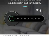 main image for ad APP Bluetooth WiFi Indoor Smart Door Lock Biometric Fingerprint Lock Password Key Unlock Electronic Digital Lock