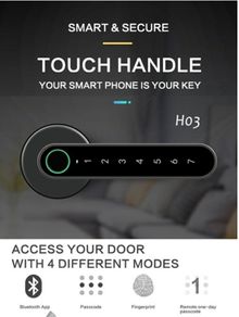 APP Bluetooth WiFi Indoor Smart Door Lock Biometric Fingerprint Lock Password Key Unlock Electronic Digital Lock