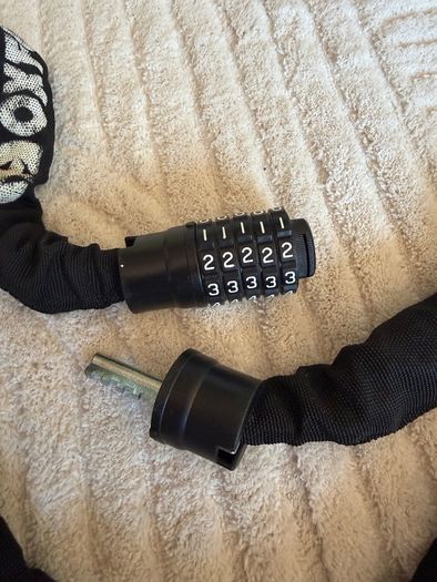 Oxford Heavy Duty Combination Chain Lock 5Digit Black