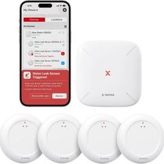 X-Sense Wi-Fi Water Sensor with SBS50 Base Station, Smart Water Leak Detector, App Alerts, IP67 Waterproof, Wireless Detector for Kitchen, Bathroom, Basement, SWS0A41 Visit the X-Sense Store