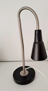 IKEA KVART Lamp Silver Grey Black Retro Style Adjustable Flexible Desk table lamp