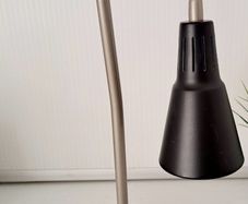 IKEA KVART Lamp Silver Grey Black Retro Style Adjustable Flexible Desk table lamp