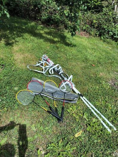 Badminton rackets & net FREE