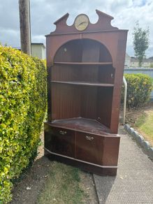 hall stand with clock