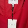 LK Bennett red crepe flare belted dress Image 7