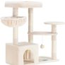 Cat Tree with Sisal Scratching Posts, Multi-Level Cat Tower, Cat climbing frame with large platform, basket MULTIPLE COLOURS (FREE POSTAGE) Image 3