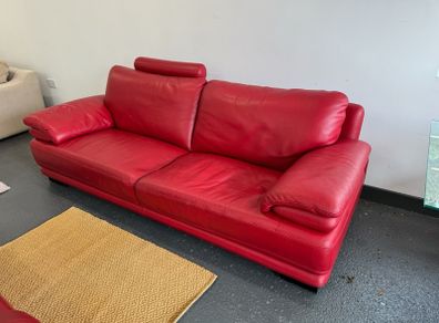Red Leather Sofa