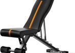 LIMITED TIME DEAL | Foldable Adjustable Weight Bench | 90 Degree, Incline, Decline, Flat | Pre Assembled | Weights Set Compatible | Home Gym Benches | Full Body Workout Exercise