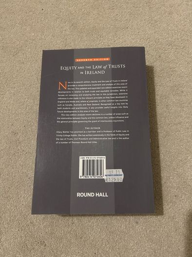 Equity and the Law of Trusts Book