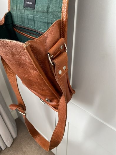 Leather Shoulder Bag unisex