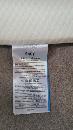 Snuzpod/co sleeper mattress