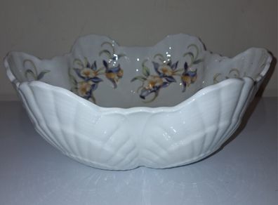 SALE!  Large AYNSLEY England JUST ORCHIDS Scalloped Fine Bone China Bowl