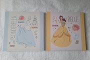 Wall Decoration - 2 Disney princess canvas pictures - Cinderella and Belle.