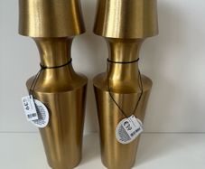 EZ Living Two Gold Candle Holders