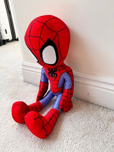 Spider-Man Spidey Amazing Friends Talking Soft Plush approx. 44 cm. Loose head Used Please see photos
