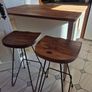Kitchen island and high stools Image 3