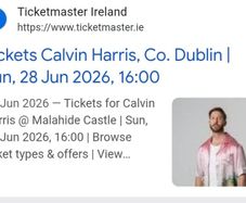 Calvin harris ticket