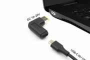 Type-C Female to Square DC Male Power Charger Adapter for Lenovo Thinkpad Laptop