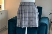 Ladies Grey Pleated Mini Skirt from Topshop  Size UK 8 / EU 36