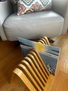 VINTAGE 1980's Habitat magazine/ record rack