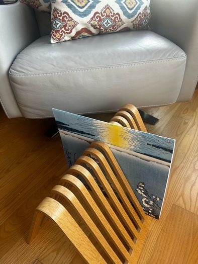 VINTAGE 1980's Habitat magazine/ record rack