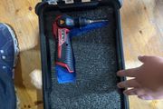 Milwaukee m12 soldering iron with battery and pack out case