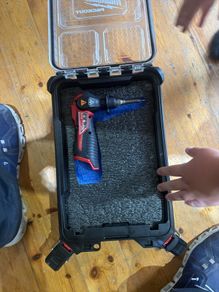 Milwaukee m12 soldering iron with battery and pack out case