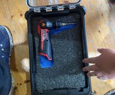 Milwaukee m12 soldering iron with battery and pack out case