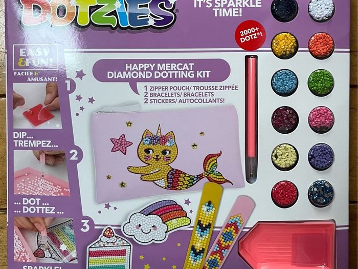 Bandai Dotzies Happy Mercat diamond dotting kit