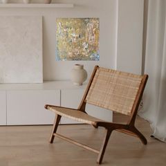 Architectural Opulence Meets Quiet Luxury Original Abstract Art Irish Artist Gold Art Gold Painting