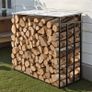 Outdoor Firewood Rack with Roof 143cm Image 8