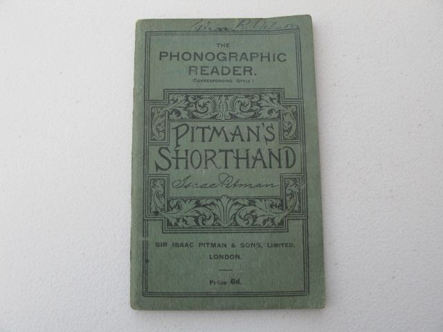 Vintage Book:- Pitman's Shorthand. The Phonographic Reader