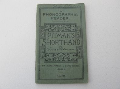Vintage Book:- Pitman's Shorthand. The Phonographic Reader