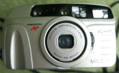 Minolta Freedom AF Family Zoom II 35mm Camera Point & Shoot Tested & Works