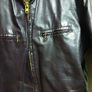 Men's Leathercraft Vintage Cafe Racer Motorcycle Jacket Dk Brown L Large Reg VGC Image 10