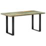 Dining Table 160x80x75 cm Solid Reclaimed Wood Image 2