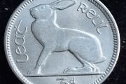 Ireland - 1966 - 3 Pence - Hare - High Grade - KM.12a - [#2048]