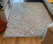 Luxury Shagy Silver Rug