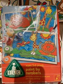 arts and crafts kids 3-6 paint by numbers wipe clean