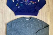 2 girls jumpers, 8-10y