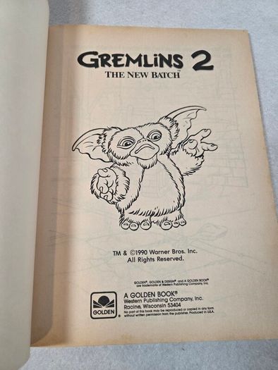 Gremlins 2 colouring book