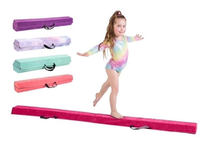 Amazing Balance Equipment For Children at Home -210/240/270cm - Faux Suede, High Density EVA Foam - Flash Cards, Carry Straps, Carry Case and Multiple Colours!