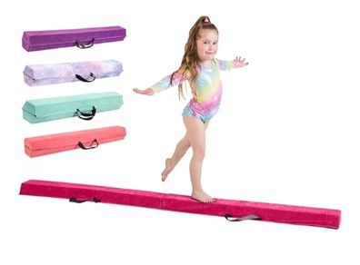 Amazing Balance Equipment For Children at Home -210/240/270cm - Faux Suede, High Density EVA Foam - Flash Cards, Carry Straps, Carry Case and Multiple Colours!