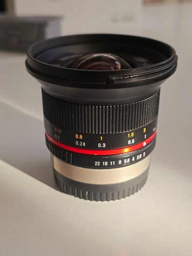 Samyang 12mm f2 manual lens for Fuji x mount