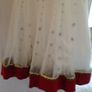 Beautiful cream and red unusual dress Image 3