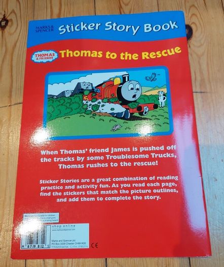 Thomas to the Rescue - sticker story book - unused - 2008