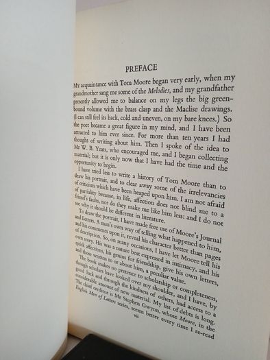 The Minstrel Boy: A Portrait of Tom Moore by L. A. G. Strong (RB510)