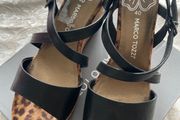 Marco Tozzi Wedge Sandals - Black- Size 40
