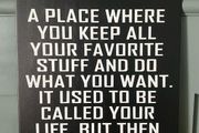 Funny Man cave Tin Metal Sign