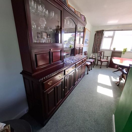 Dining Display Cabinet Carved Mahogany